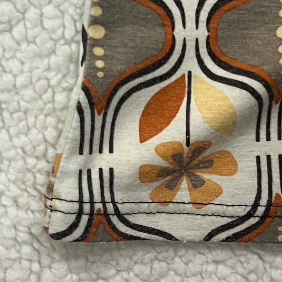 Vintage Y2K Strapless Tube Top Charlotte Russe Sz Medium 70s Print Braided Belt - Picture 5 of 7